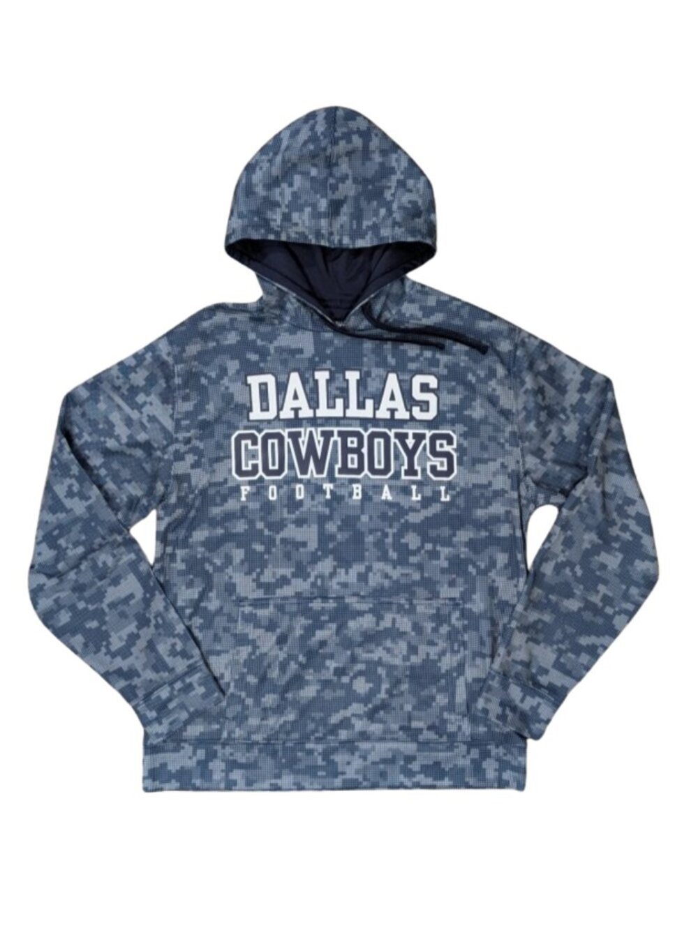 Dallas Cowboys Authentic Men's Large Digital Camo Football Pullover Hoodie